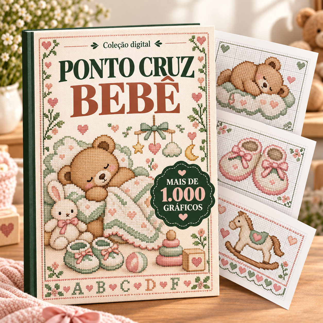 Capa da coleção Bebê em Ponto Cruz