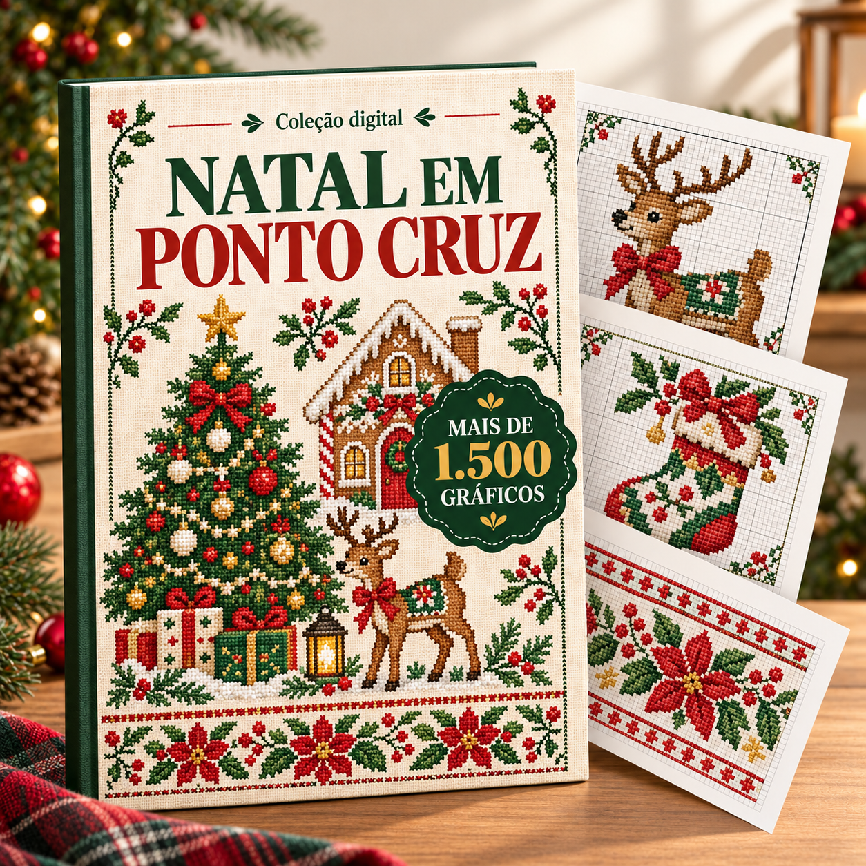 Capa da coleção Natal em Ponto Cruz